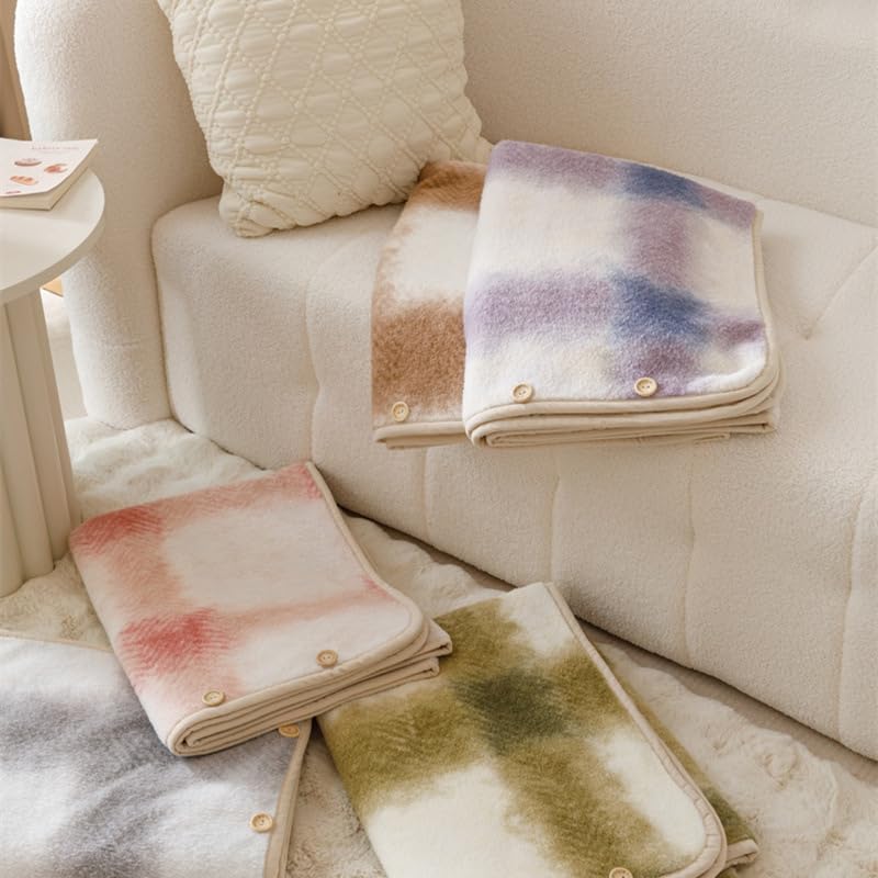 Poncho De Mujer Poncho Chal A Cuadros Multiusos Para Mujer Manta De Vellón Para Usar Capa De Lana De Franela A Cuadros Con Degradado A La Moda Capa De Cachemira Sintética Ultra Suave Pa