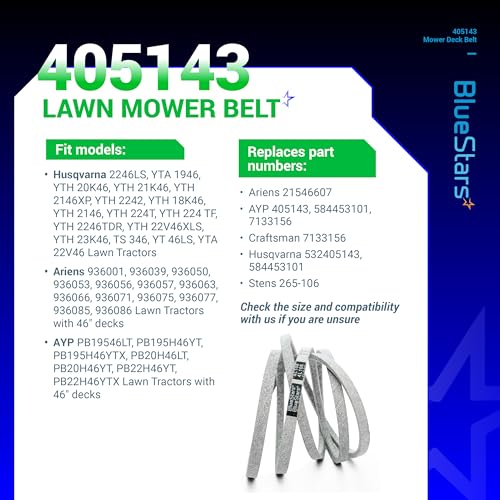 Image of BlueStars 405143 Mower Deck Belt | Aramid Cord | 106 inch