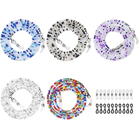 URAQT Cadenas de Gafas para Mujer con Abalorios Ajustable Cover