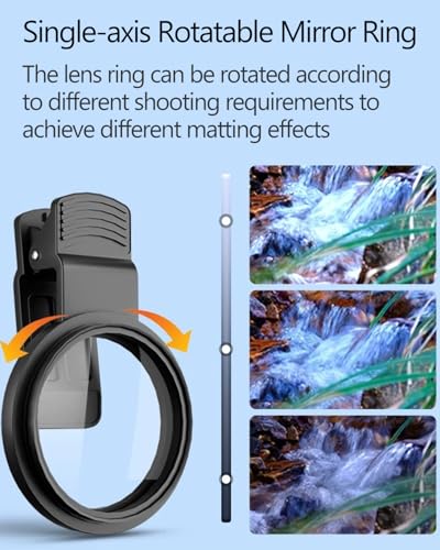 Image of Filter for Mobile, 52mm Polarizing Filter Kit for Smartphones, Professional Camera Lens Accessory with Cleaning Cloth and Case, Ideal for Outdoor Photography and Travel Shoots