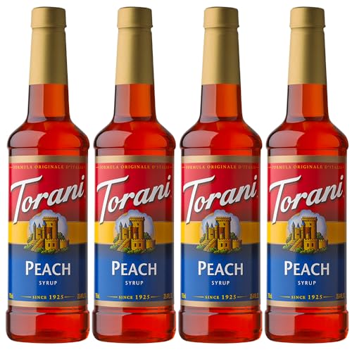Torani Syrup, Peach, 25.4 Ounces (Pack Of 4)