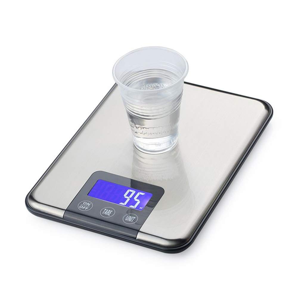 Waga Kuchenna Ze Stali Nierdzewnej, Cyfrowa, 10/15 Kg, Precyzyjna, Z Przyciskiem Dotykowym, Elektroniczna Waga Dietetyczna Do Gotowania I Pieczenia. Waga, Jeden Kolor - 15 Kg, Jeden Kolor - 15 Kg