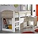 Produktbild Wimex 326238 Hoch-/Kinderbett, Holz, san remo eiche Nachbildung / Absetzungen alpinweiß, 204 x 98 x 127 cm