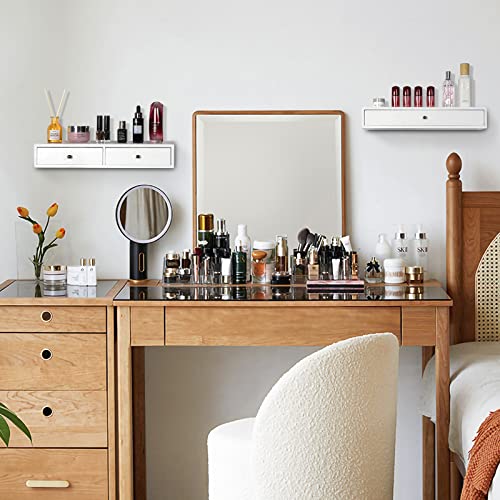 Emfogo Floating Shelves For Wall Storage, Rustic Wood Floating Drawers Multiuse As Floating Nightstand thumb #3