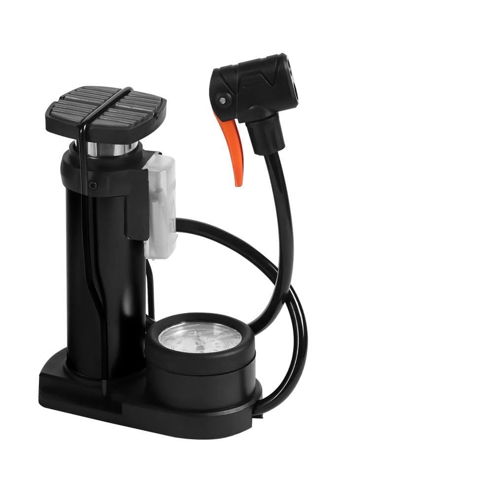 Mini High Pressure Bicycle Pump with Gauge – Portable Dual Action Cycle Air Pump, PSI Meter, Frame Mount Compact Hand Pump for Road, MTB, Electric Bike, Motorcycle & Balls-image-17