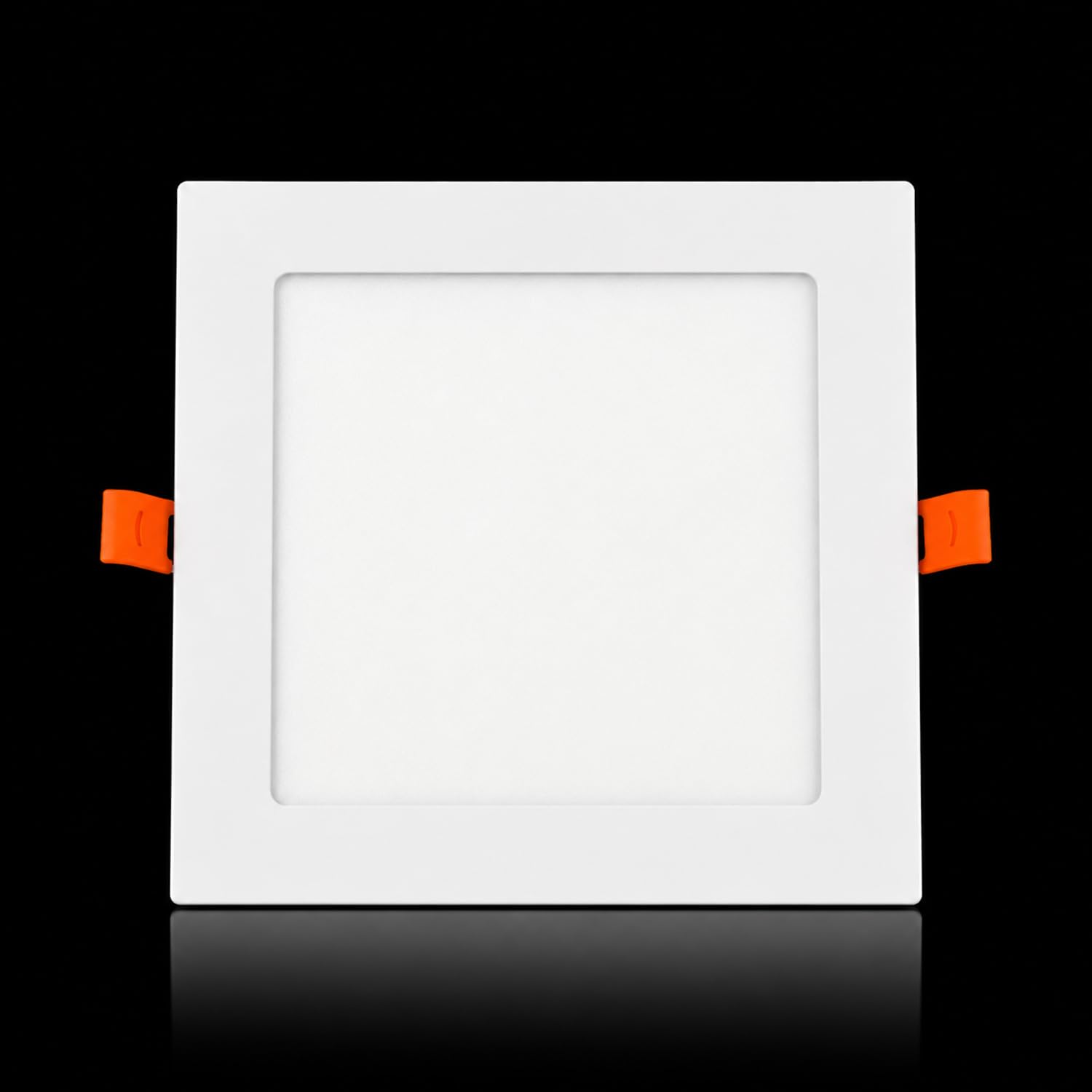 2W Square LED Recessed Light Panel, 6 Inch Cutting Size Thin Downlight, 6000K Cool White Bright Illumination, Premium White Finish Flat Ceiling Fixture with Secure Spring Clips-image-47