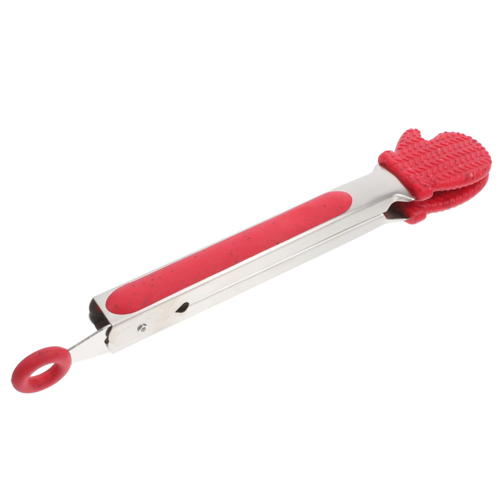 Pince de Cuisine Acier Inoxydable avec Silicone Décor Noël et Sécurisée pour Steak et Barbecue pour et Usage Quotidien