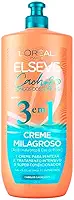 L'Oréal Paris Elseve Creme para Pentear Milagroso 3 Em 1 Cachos Longos Dos Sonhos, com Ácido Hialurônico e Óleo de Rícino, 500ml