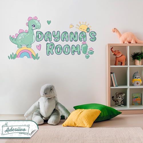 Vinilo Decorativo Dinosaurio Personalizado para Niños miniatura 2