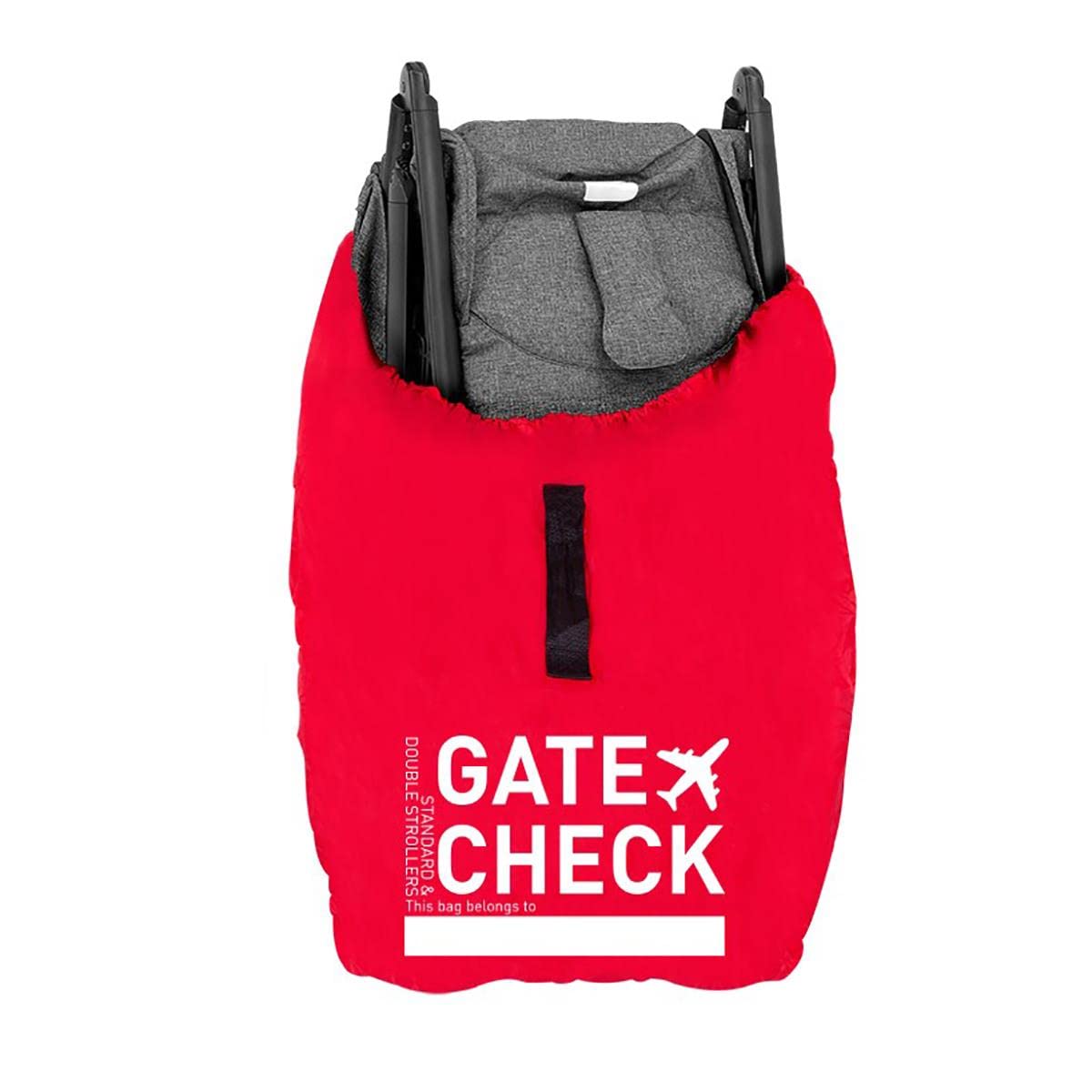 YöL Pram Travel Bag Gate Way Check Protector for Standard and Double Prams Stroller Airplane Travel Holiday Waterproof Universal Size Easy to Use Red Sack.