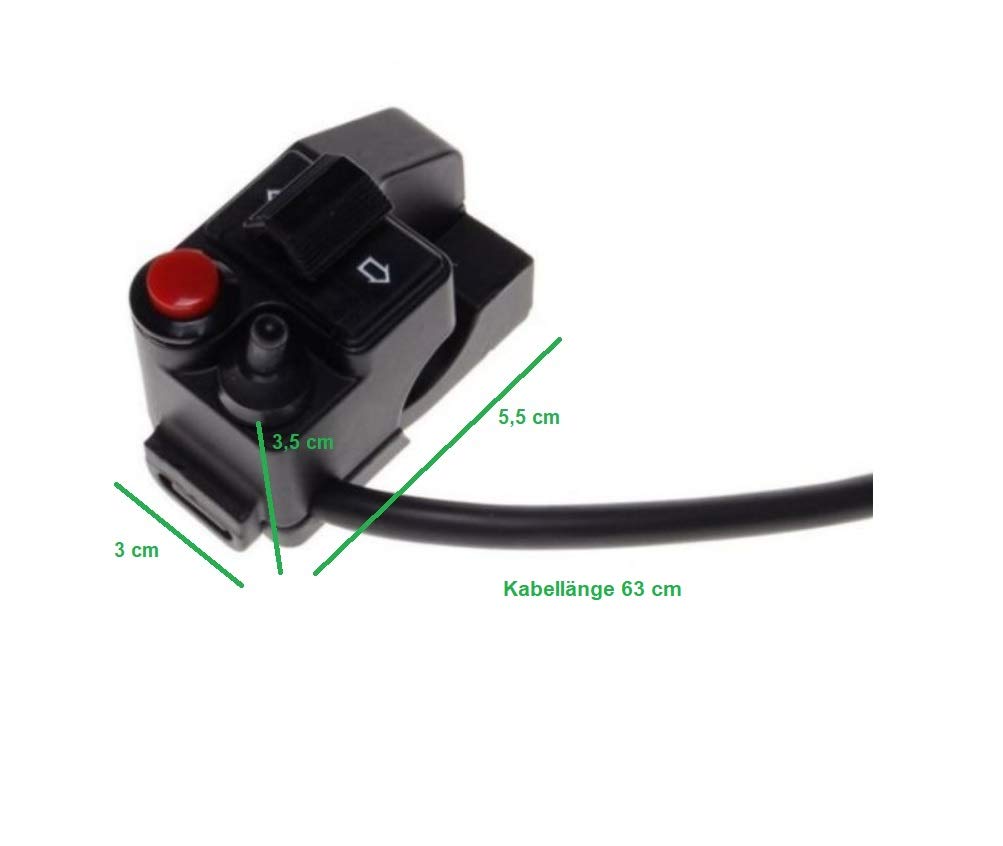 Motorrad Kombinationsschalter Für 22mm Lenker – Mit Licht, Blinker, Hupe & Starter