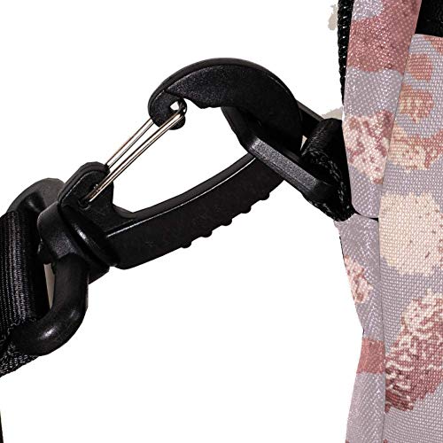 Maletín bandolera oro rosa con diseño de piel de leopardo multicolor 4