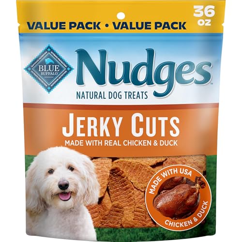 Blue Buffalo Nudges Jerky Cuts Chicken & Duck Dog Treats, 36 oz