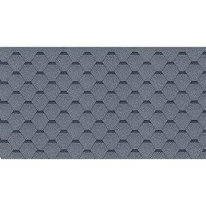 TIMBELA Bitumen shingles set hexagonal Rock H334FBGREY, grijs bitumen dakbedekking M334FB voor tuinhuis