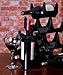 Clever Chef Premium Stackable Wine Rack Custom Wine Storage, Snap & Stack Design Perfect to Fit Any Space, Sturdy & Lightweight Plastic, Pack of 10 Wine Racks, Black