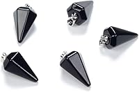 Vista 1 de Adabele Colgante de piedra semipreciosa natural de 0.98 pulgadas (0.984 in), cuentas sueltas para curación de joyas de chakras de cristal Obsidiana