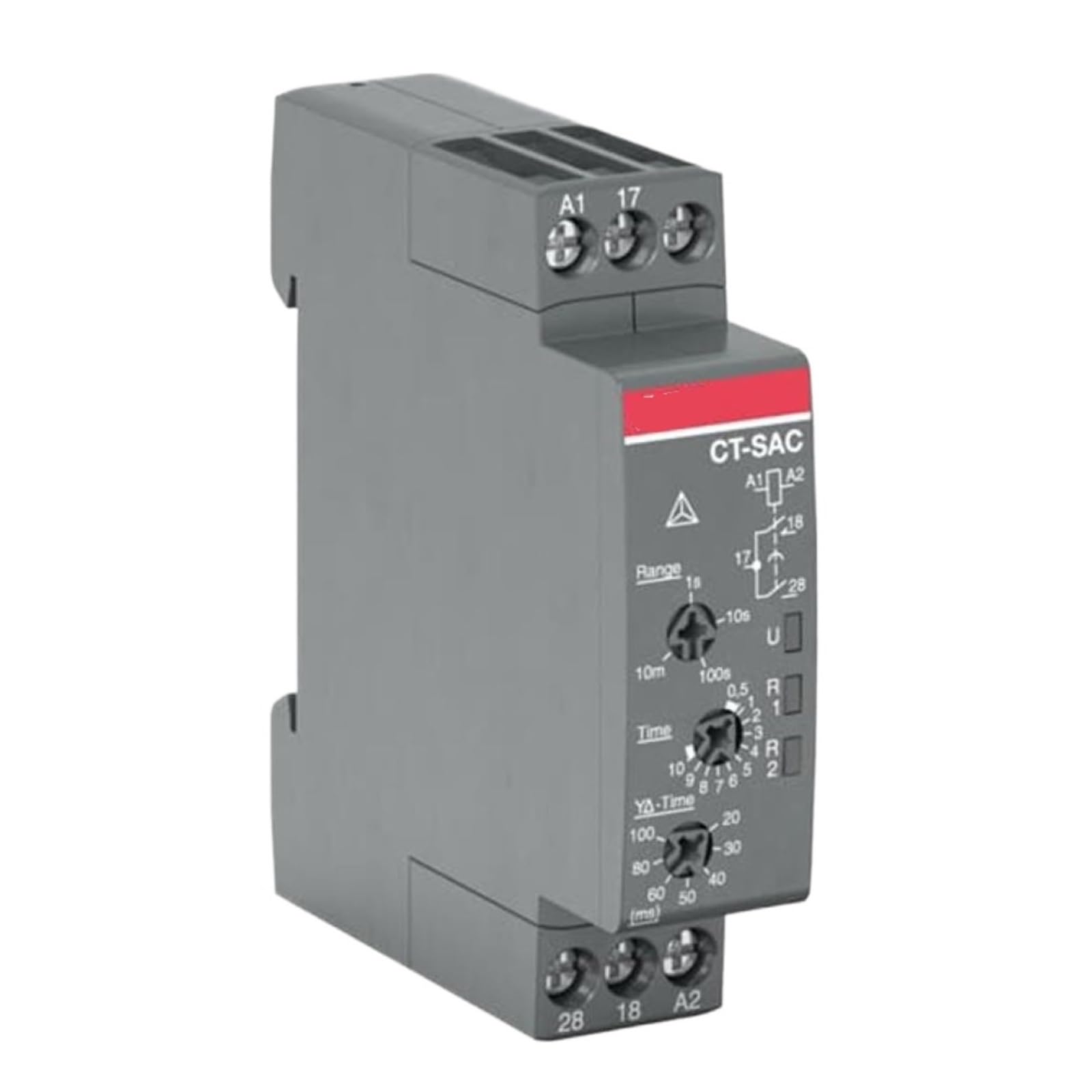 TSCFHGQI 10230088 CT-SAC.22 1SVR508210R0100 Time relay, 2n/o, 24-48VDC/24-240VAC
