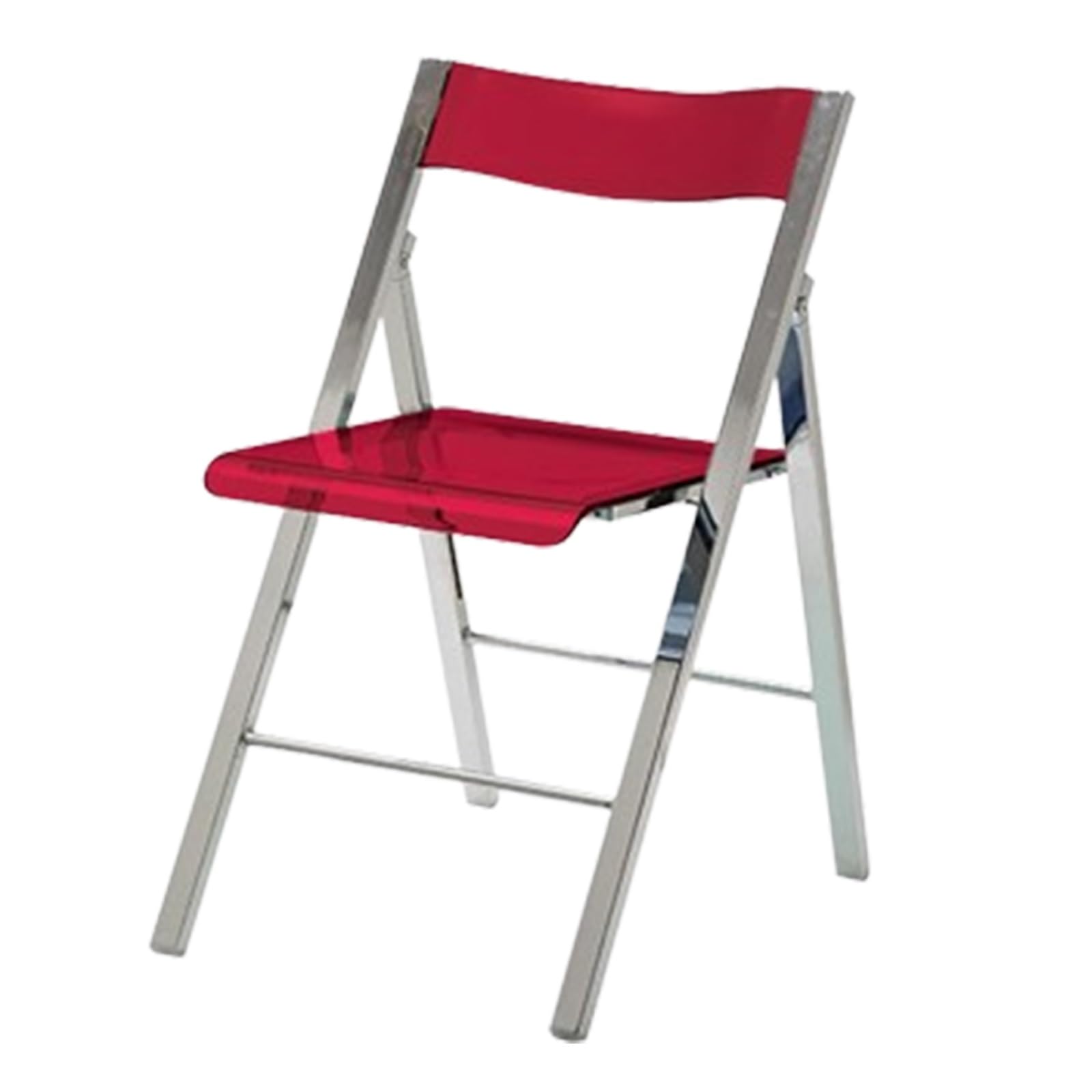 Chaise pliante multicolore transparente légère et peu encombrante pour maison