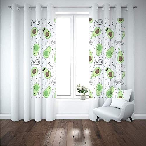 Rideau opaque a oeillets 200x160cm isolant thermique salon 3D - 5