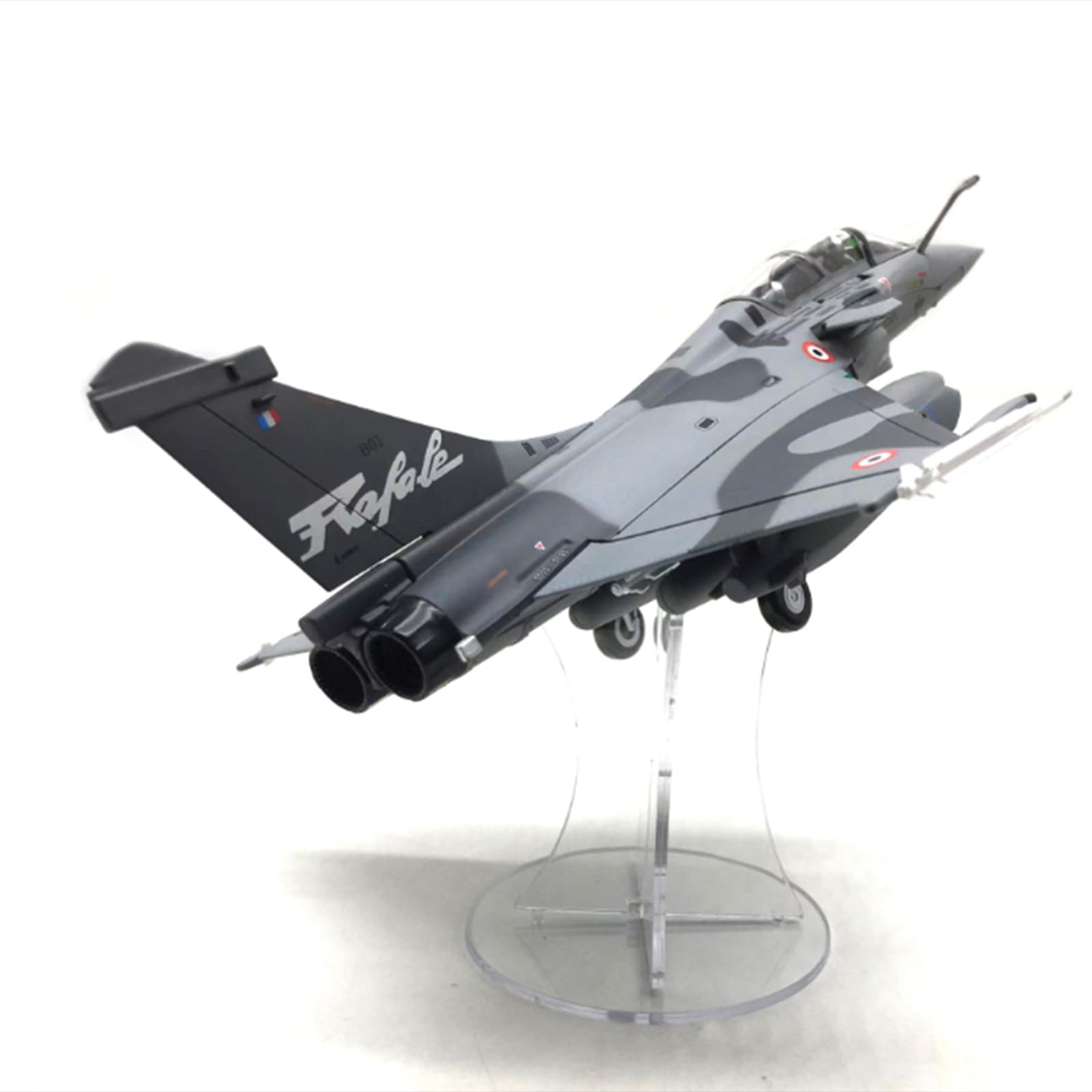 Modèle Avion Rafale France 1/72 En Alliage Moulé Sous Pression - Neuf - 21x16x8 Cm - Gris