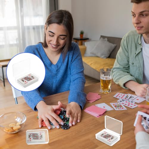 Image of Giantree 6Pcs Playing Card Case Clear Card Deck Box, Holder Blank Business Card Organizer, Playing Game Card Storage Holder for Bank Card, Business Card, Game Card, Game Pieces, Crafts Accessories
