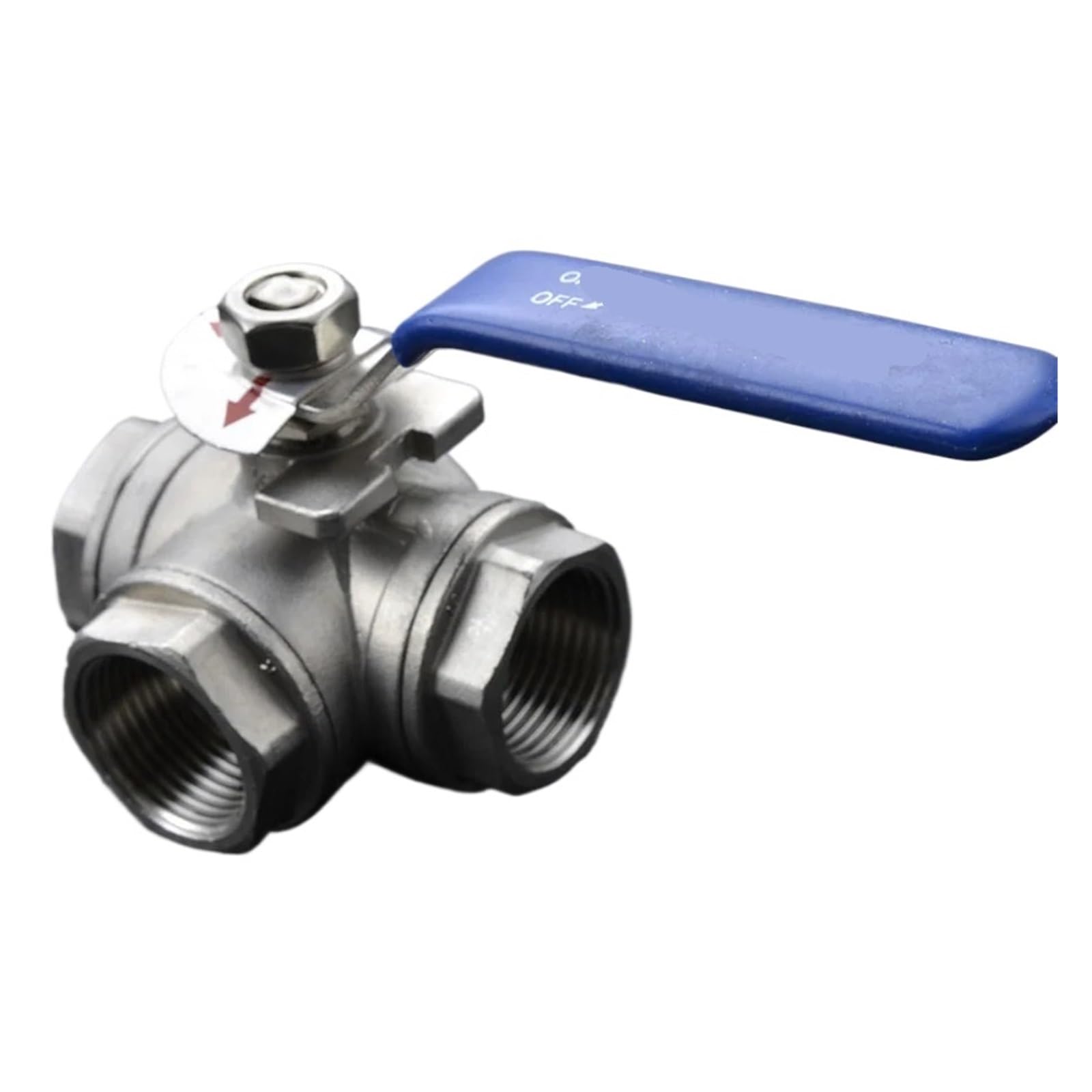 Vanne à bille 3 voies filetée 1-1/4 pouce BSP mâle femelle raccordement réseau hydraulique
