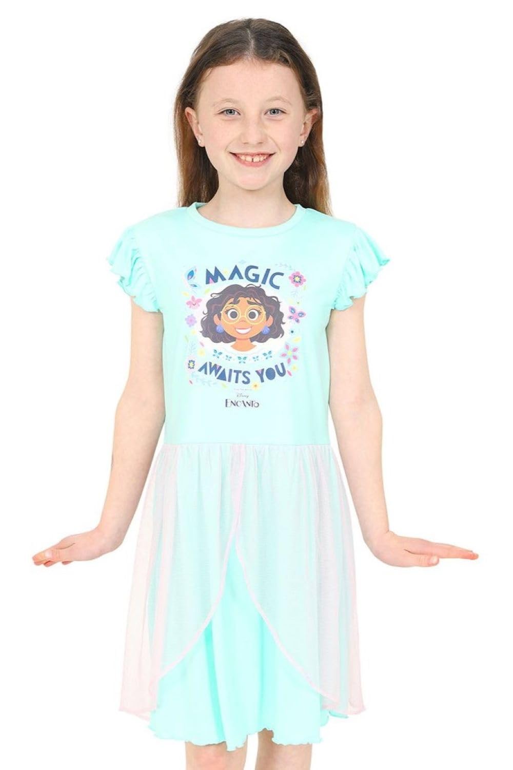 Disney Encanto Mirabel Magic Awaits You Girls Nightdress, Nightie, Pyjamas (5-6 Years) Blue