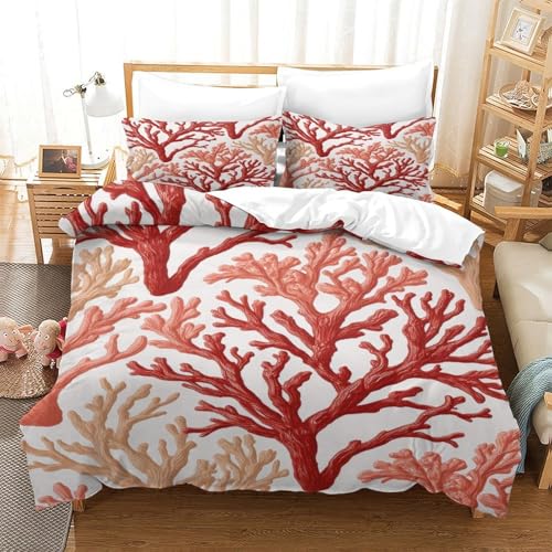 Housse de couette corail 140x200 microfibre pour lit simple ado - 3