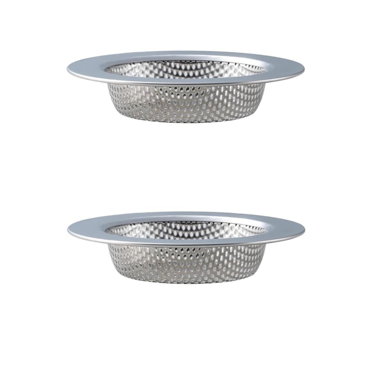 2 Pcs Sink Strainer For Most Kitchen Drain Basket, Upgraded Double-Layer Safe Design And Bathroom