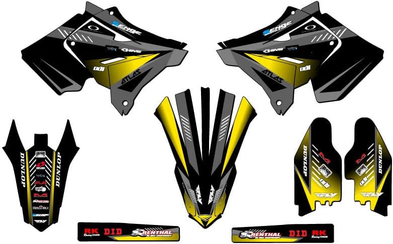 2001-2014 fits POLISPORT Restyle (RMZ Style) RM 250 Surge Purple Senge Graphics Complete Kit Compatible with Suzuki