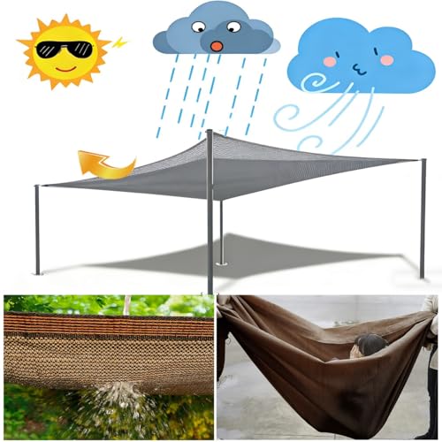 Toile d'ombrage extérieur 1.5x5m avec oeillets pour pergola et couverture potager