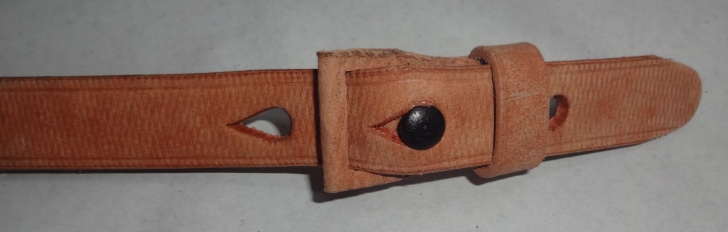 Deutsch Mauser K98 WWII Gewehr Leder Sling GEKENNZEICHNET GWX 1943 Natural Color