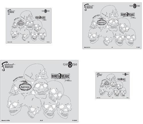 Artool Freehand Airbrush Templates, Boneheadz Template Set - Eight8Dead