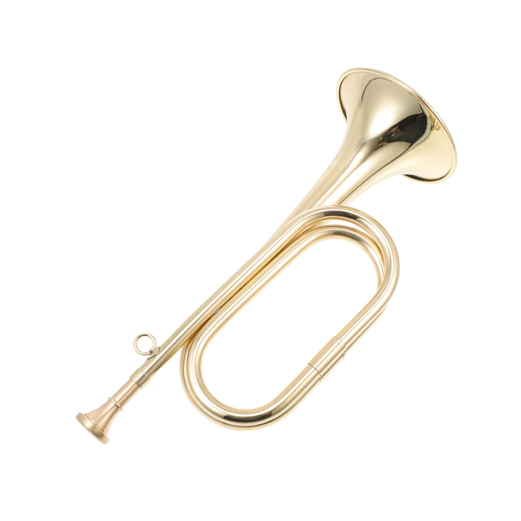 Tromba in Ottone Color Oro Design Creativo, Strumento Musicale Educativo per Ragazzi, per Principianti e Suoni D'orchestra
