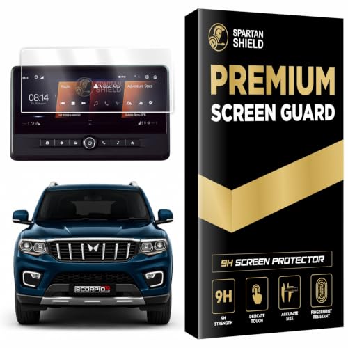 Image of Spartan Shield Screen Guard for MAHINDRA SCORPIO N 2026 FACELIFT || 12.3 Inch Infotianment Touchscreen + Instrument Cluster Protector || Z8S, Z8, Z8T & Z8L Models || Car Display Accessories [Not Tempered Glass]