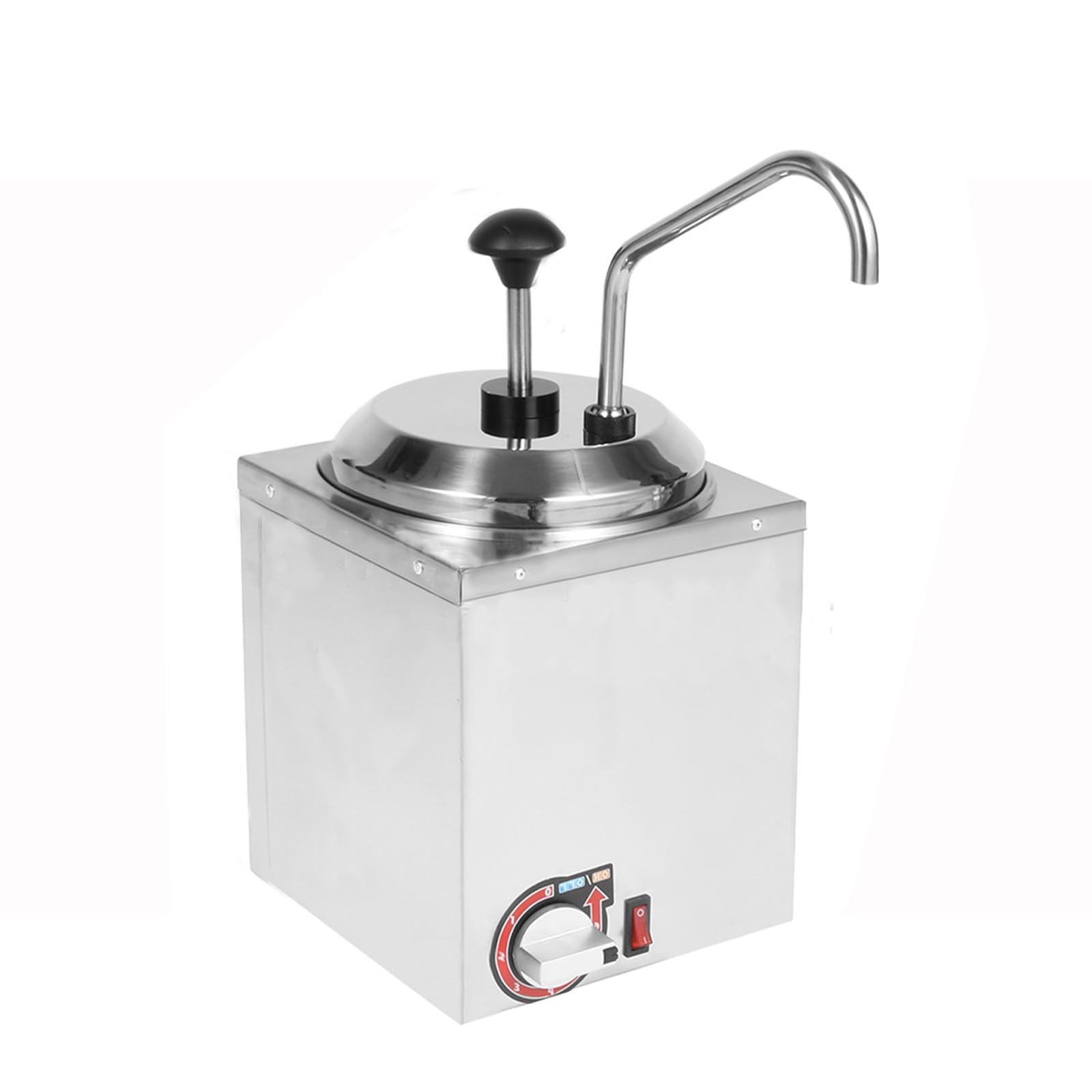 Nacho Machine, Commercial Hot Fudge Dispenser, Nacho Cheese Dispenser Warmer with Pump, 2.5L Souse Warmer with Temperature Adjustment for Cheese