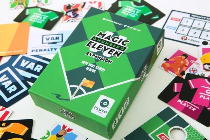 [Pluto Games] Magic Number Eleven: Expansion Pack - Tactical Football Strategy Card Game Add-on (Requires Base Game) - Tabletop Soccer Board Game for Adults & Teens Ages 14+ image 2