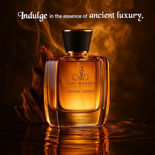 Image of JOHN WARREN ARABIC OUDH Luxury Perfume For Men, Long-Lasting Eau De Parfum with Saffron, Lavender, Agarwood and Patchouli, Fresh & Strong Everyday Fragrance-100 ml