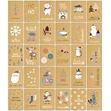 Weihnachtskarten mit Umschlag Set 30 Stück - A6 Klappkarten Weihnachtsgrußkarten