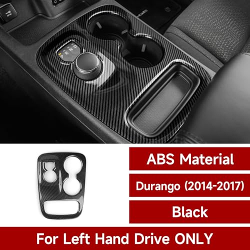 Image of Car Gear Shift Panel Decals for 2014 2015 2016 2017 Dodge Durango Accessories Carbon Fiber Stickers