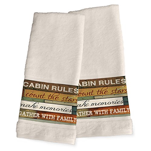 BLACK FOREST DECOR Cabin Getaway Hand Towels - Set of 2