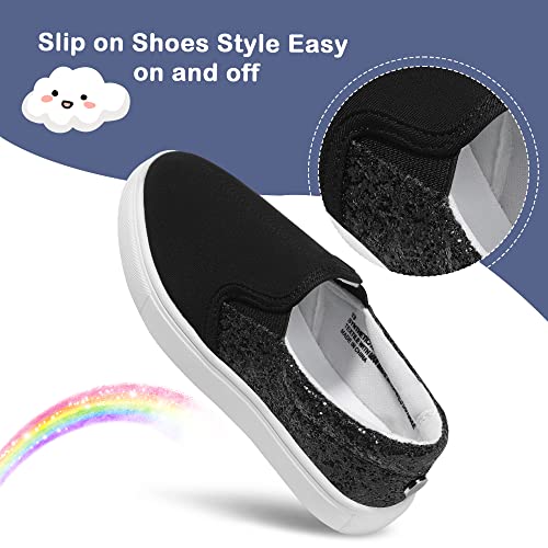 MIXIN Girls Sneakers Slip On Shoes Comfort Casual Low Top Fashion Flats Tennis Walking Casual Shoes for Little/Big Kids2