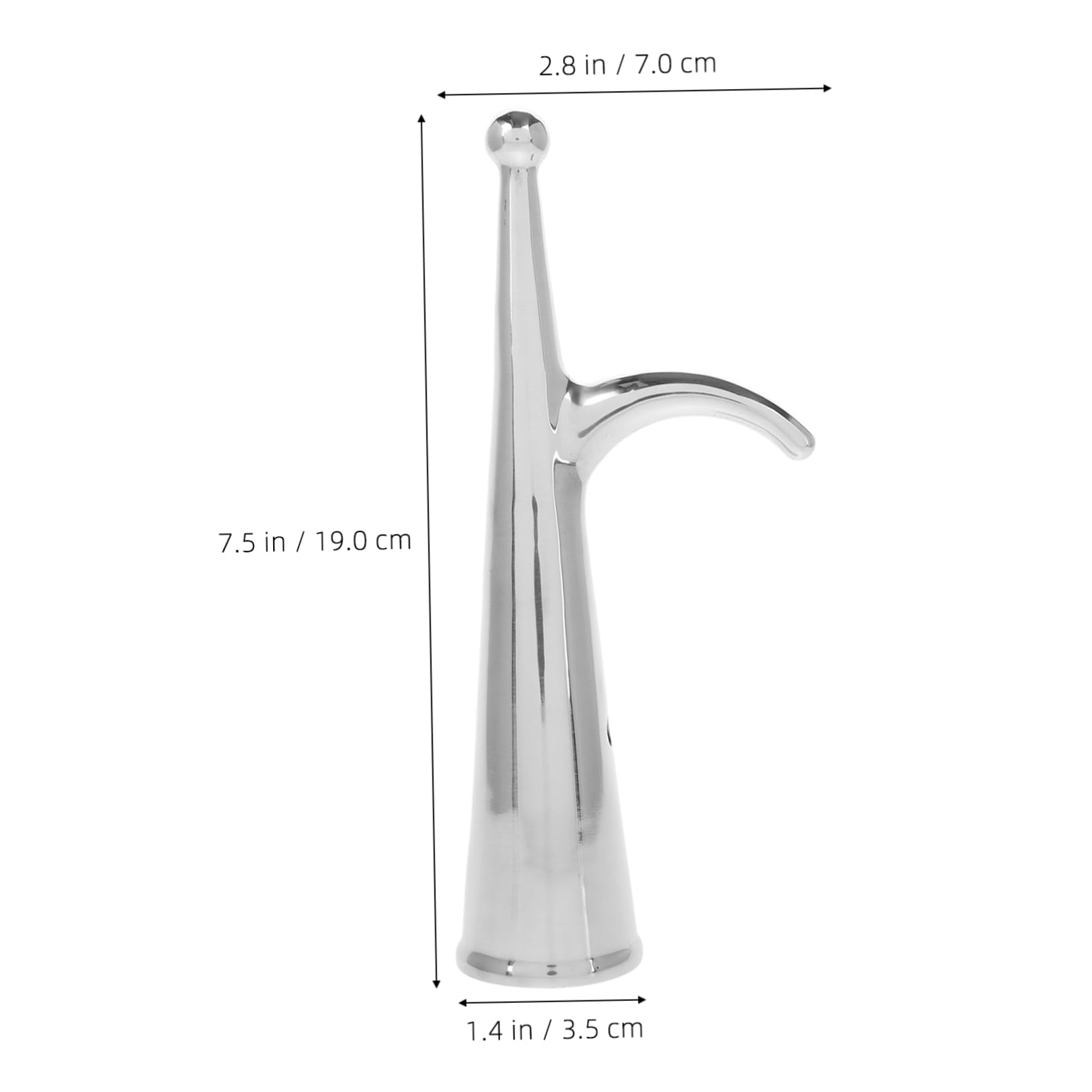 Abaodam Marine Hardware Accessories Extension Pole Hook Boat Hook for Docking Boat Hook End Boat Hardware Accessories Telescoping Automatic Boat Dock Hook Stainless Steel Silver