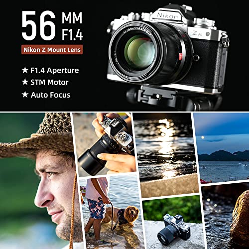 Image of VILTROX 56mm F1.4 Z Mount APS-C Lens Auto Focus Large Aperture STM Motor Support Eye-AF Z Lens Compatible for Nikon Z-Mount Mirrorless Camera Zfc Z5 Z6 Z7 Z50 Z6 Z7