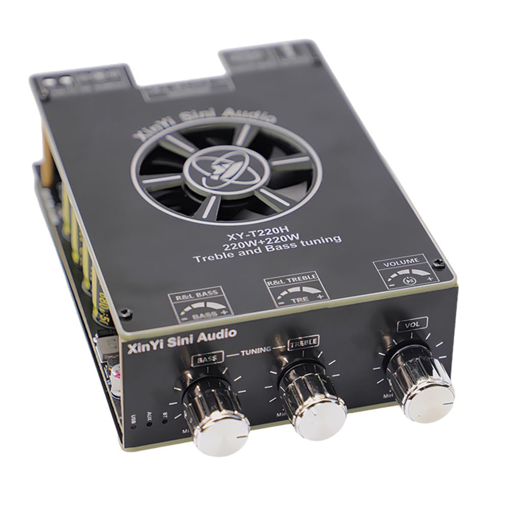 Module Amplificateur Audio Bluetooth XY-T220H 220 W X 2 Réglage Haute et Basse Fréquence Stéréo Double Canal TPA3251-A