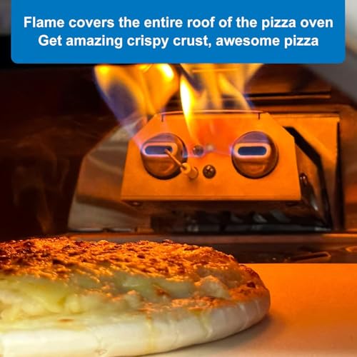 Image of Gas Burner for Pizza Oven Accessories, for Karu 12 Gas Burner Attachment, Replace for 12G Adapter, for Fyra 12 with Propane Conversion Kit, fits Bighorn Outdoors Pizza Oven 12 inch