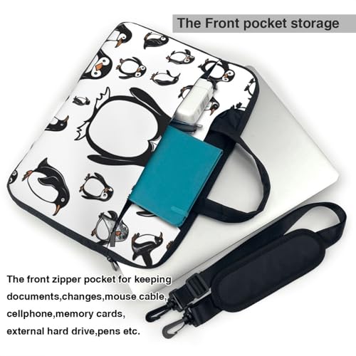 Bolsa para laptop unisex con correa y estampado original 4