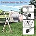 SOLVESTIS Clothes Drying Rack, Heavy-Duty Folding Laundry Drying Rack for Indoor Outdoor Use, 50.4-78.7