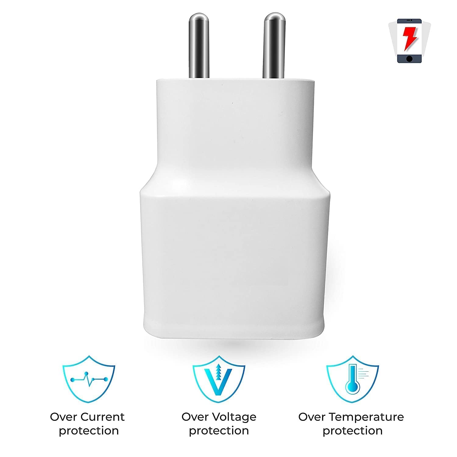 Fast Type C Charger Compatible for Samsung Galaxy A30/ A31 / A41/ A50 / A51 / M11/ M12 / M21 / S8 Adaptive Fast Charging with 1 Meter Tyep -C Charging Sync Data Cable (2.4 Amp White) — Amazon image 4