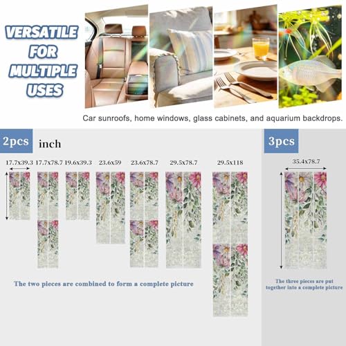 Película decorativa para ventana con hojas de eucalipto 23.6x59 miniatura 4